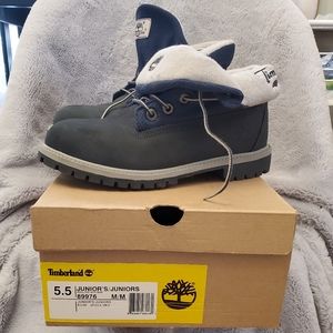 Timberland boots fleece lined fold over suede